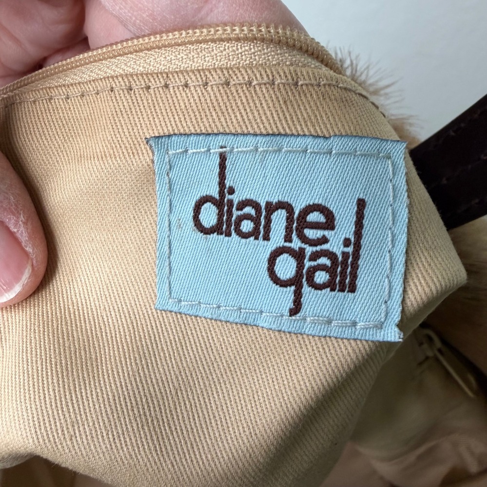Diane Gail Tote Bag African Springbok Antelope Leather Trim Western Chic Large - Picture 5 of 12